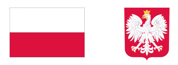 Flaga Polski oraz Godło Polski