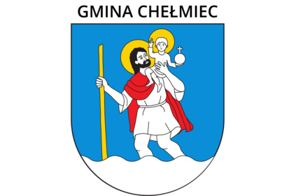 Herb Gminy Chełmiec - Święty Krzystof